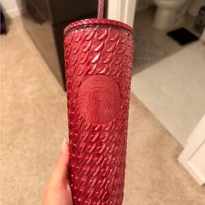 Starbucks Crimson Embossed Tumbler Cup